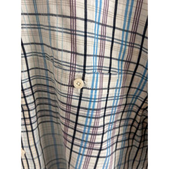 Patagonia Men's XL Plaid Short Sleeve Button Up Shirt Organic Cotton Blend - Picture 6 of 6